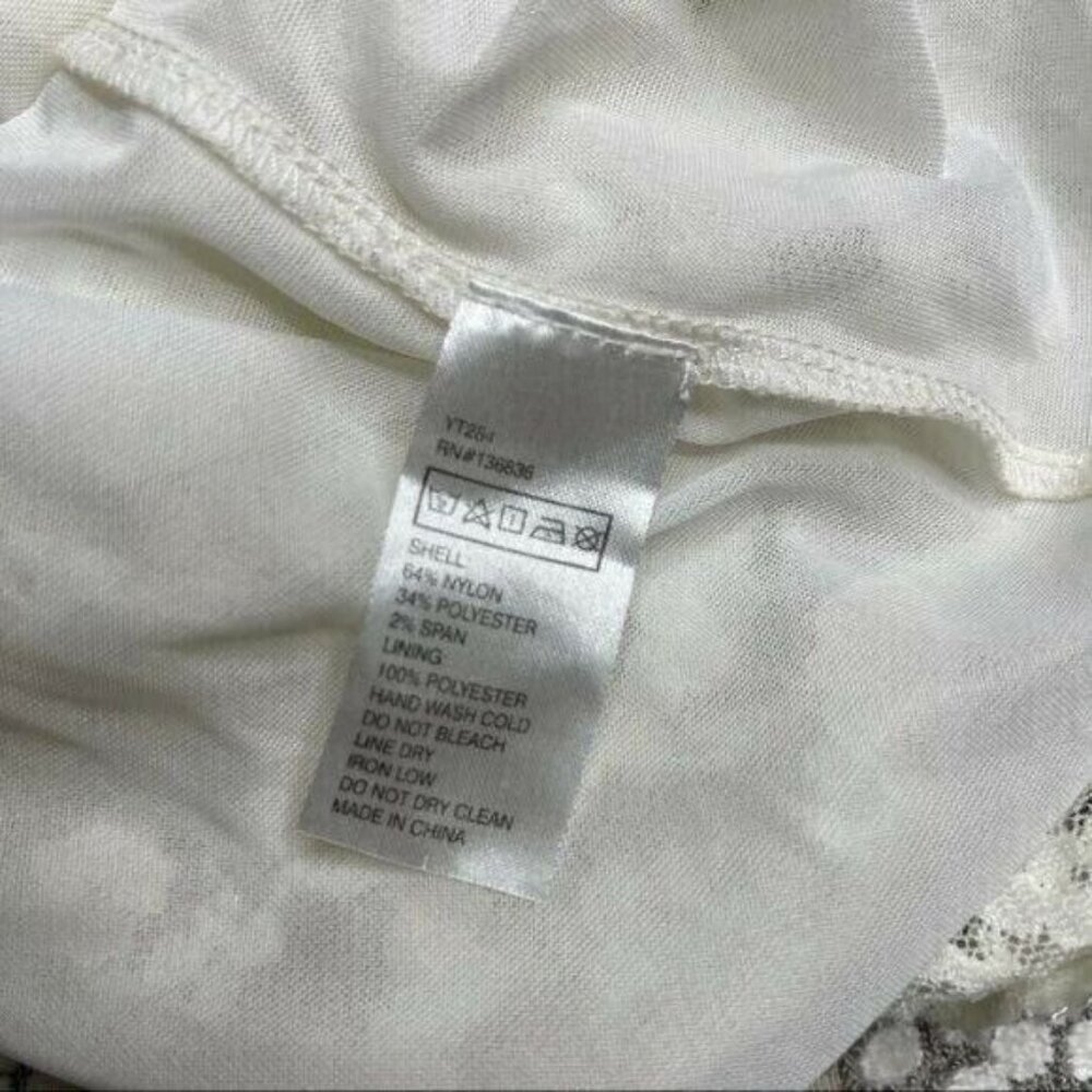 Ivory All Over Lace Romantic Top Small - Picture 9 of 9